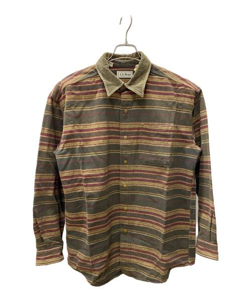 L.L.Bean（エルエルビーン）L.L.Bean (エルエルビーン) 長袖シャツ オリーブ サイズ:Mの古着・服飾アイテム