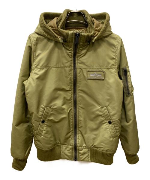 ALPHA（アルファ）ALPHA (アルファ) フライトジャケット オリーブ サイズ:Lの古着・服飾アイテム