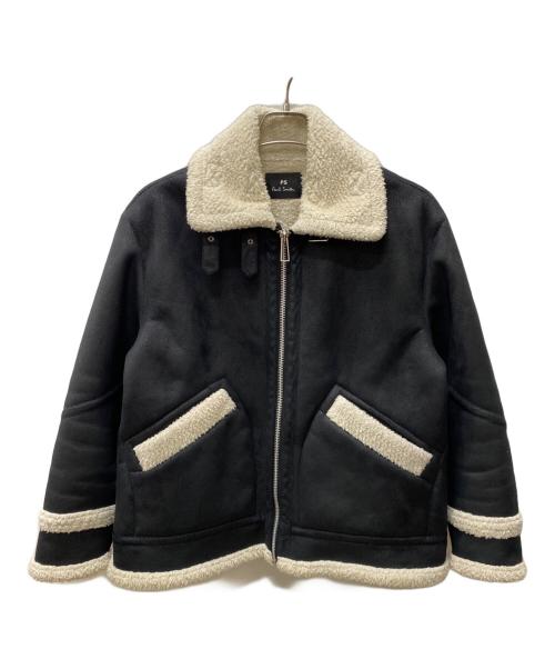 PS Paul Smith（ＰＳポールスミス）PS Paul Smith (ＰＳポールスミス) 裏ボアブルゾン ブラック サイズ:40の古着・服飾アイテム
