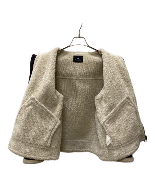 PS Paul Smith（ＰＳポールスミス）PS Paul Smith (ＰＳポールスミス) 裏ボアブルゾン ブラック サイズ:40の古着・服飾アイテム