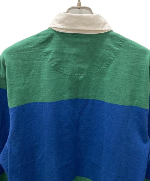 GRAMICCI（グラミチ）GRAMICCI (グラミチ) ラングドンラグビーシャツ ブルー×グリーン サイズ:2XLの古着・服飾アイテム