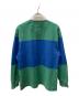 中古・古着 GRAMICCI (グラミチ) ラングドンラグビーシャツ ブルー×グリーン サイズ:2XL：4000円