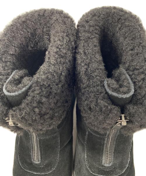 MINNETONKA（ミネトンカ）MINNETONKA (ミネトンカ) 厚底フロントジップボアブーツ ブラック サイズ:23.5cmの古着・服飾アイテム