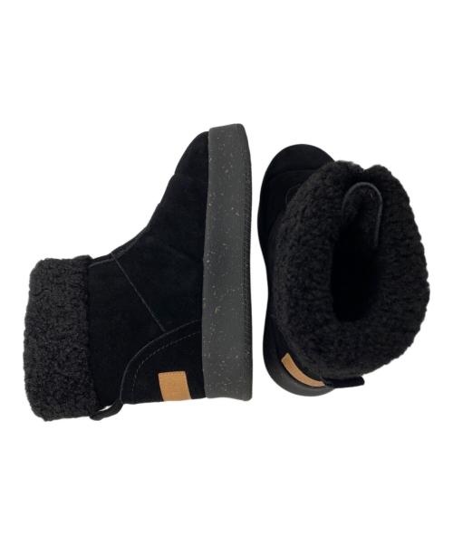 MINNETONKA（ミネトンカ）MINNETONKA (ミネトンカ) 厚底フロントジップボアブーツ ブラック サイズ:23.5cmの古着・服飾アイテム