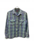 WOOLRICHウールリッチ）の古着「ネルシャツ」｜グリーン