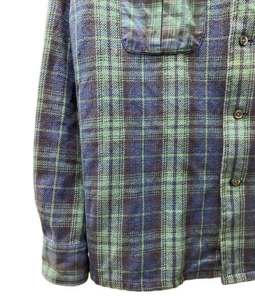 WOOLRICH（ウールリッチ）WOOLRICH (ウールリッチ) ネルシャツ グリーン サイズ:Sの古着・服飾アイテム