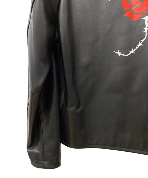 Sourcream（サワークリーム）Sourcream (サワークリーム) レザージャケット ブラック サイズ:Mの古着・服飾アイテム