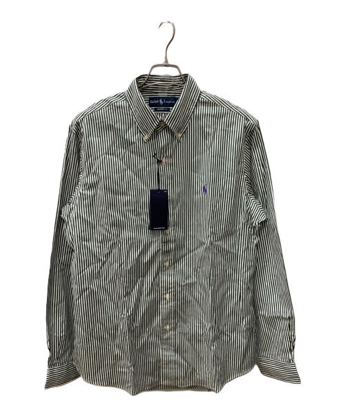 RALPH LAUREN（ラルフローレン）RALPH LAUREN (ラルフローレン) 長袖シャツ グリーン×ホワイト サイズ:L 未使用品の古着・服飾アイテム