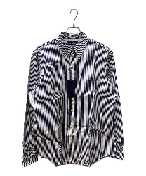 RALPH LAUREN（ラルフローレン）RALPH LAUREN (ラルフローレン) 長袖シャツ ネイビー×ホワイト サイズ:L 未使用品の古着・服飾アイテム