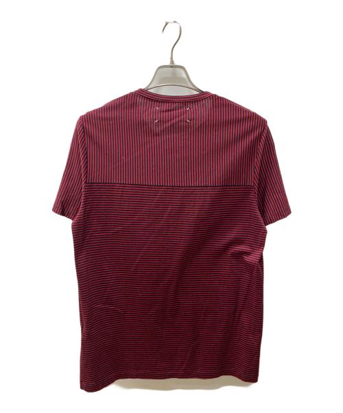 Maison Margiela（メゾンマルジェラ）Maison Margiela (メゾンマルジェラ) 半袖カットソー レッド サイズ:48の古着・服飾アイテム