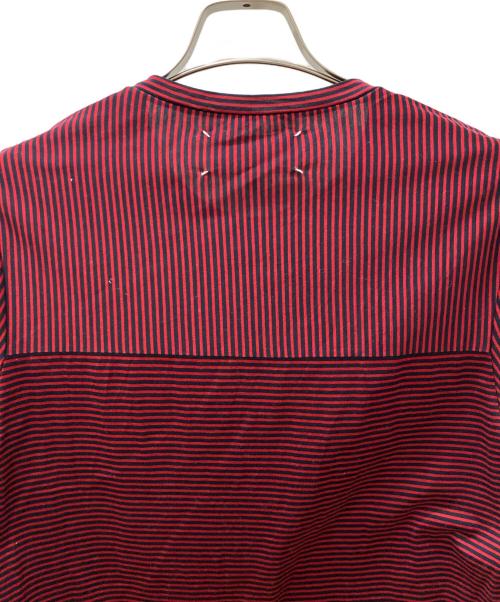 Maison Margiela（メゾンマルジェラ）Maison Margiela (メゾンマルジェラ) 半袖カットソー レッド サイズ:48の古着・服飾アイテム