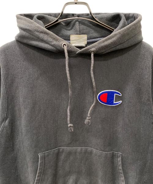 Champion REVERSE WEAVE（チャンピオン リバース ウィーブ）Champion REVERSE WEAVE (チャンピオン リバース ウィーブ) プルオーバーパーカー グレー サイズ:Mの古着・服飾アイテム