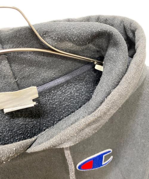 Champion REVERSE WEAVE（チャンピオン リバース ウィーブ）Champion REVERSE WEAVE (チャンピオン リバース ウィーブ) プルオーバーパーカー グレー サイズ:Mの古着・服飾アイテム