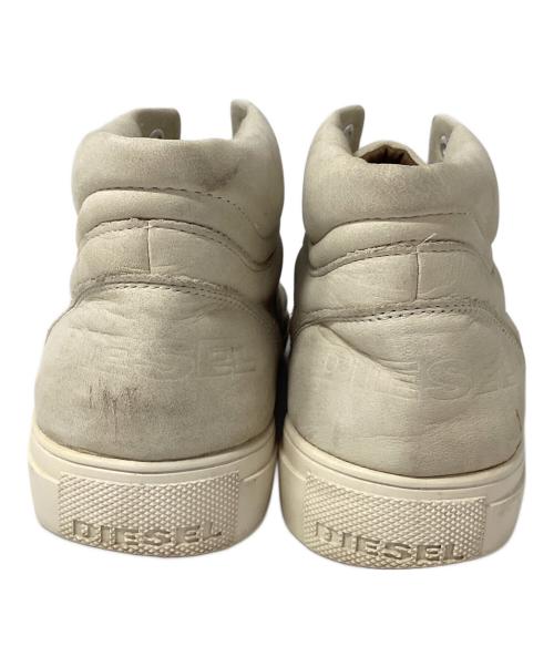 DIESEL（ディーゼル）DIESEL (ディーゼル) DIESEL ハイカットスニーカー アイボリー サイズ:25.5cmの古着・服飾アイテム