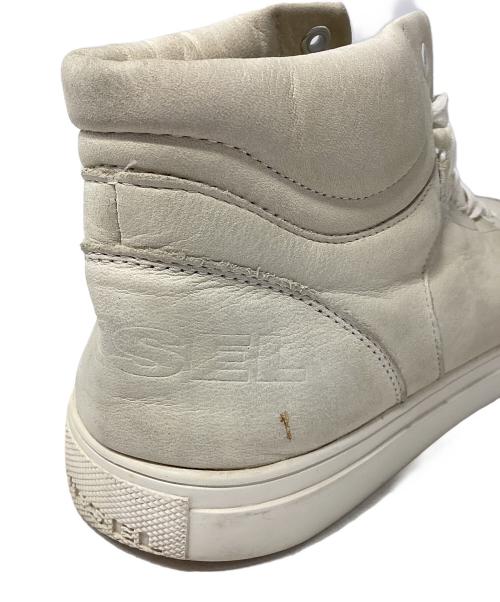 DIESEL（ディーゼル）DIESEL (ディーゼル) DIESEL ハイカットスニーカー アイボリー サイズ:25.5cmの古着・服飾アイテム
