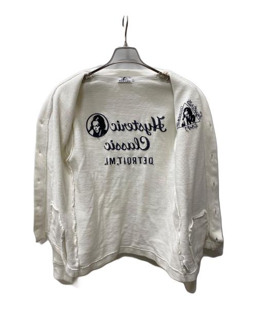 Hysteric Glamour（ヒステリックグラマー）Hysteric Glamour (ヒステリックグラマー) 薄手カーディガン ホワイト サイズ:Mの古着・服飾アイテム