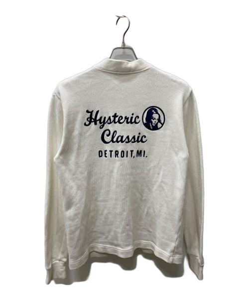 Hysteric Glamour（ヒステリックグラマー）Hysteric Glamour (ヒステリックグラマー) 薄手カーディガン ホワイト サイズ:Mの古着・服飾アイテム