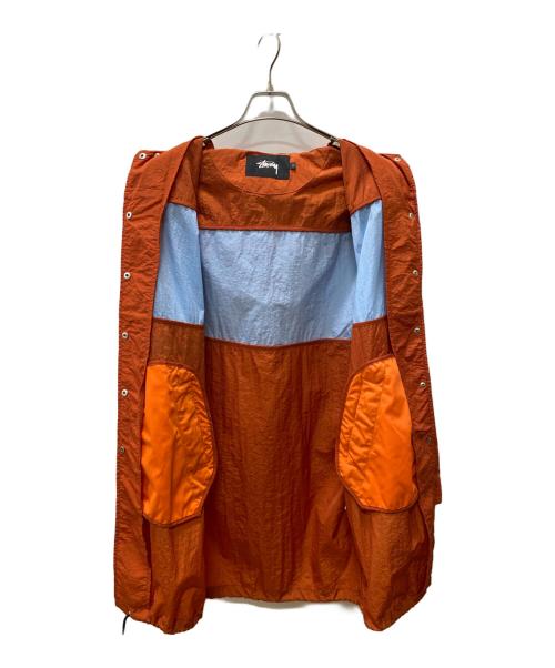 stussy（ステューシー）stussy (ステューシー) ナイロンパーカー オレンジ サイズ:Sの古着・服飾アイテム