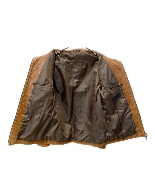 A.S.M（エイエムエス）A.S.M (エイエムエス) レザージャケット ブラウン サイズ:52の古着・服飾アイテム