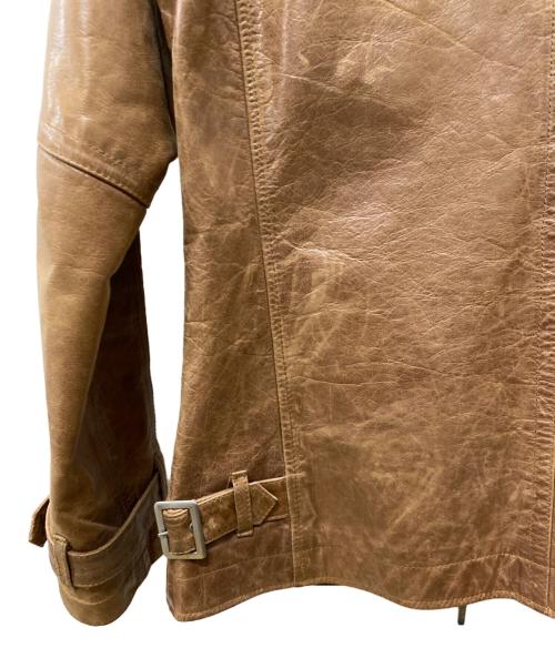 A.S.M（エイエムエス）A.S.M (エイエムエス) レザージャケット ブラウン サイズ:52の古着・服飾アイテム