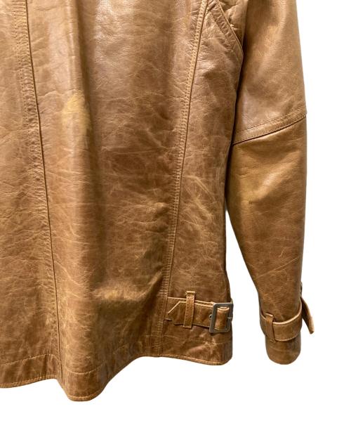 A.S.M（エイエムエス）A.S.M (エイエムエス) レザージャケット ブラウン サイズ:52の古着・服飾アイテム