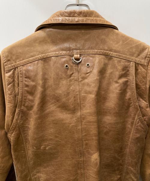 A.S.M（エイエムエス）A.S.M (エイエムエス) レザージャケット ブラウン サイズ:52の古着・服飾アイテム
