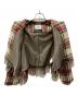 中古・古着 BEAMS BOY (ビームスボーイ) フリンジブルゾン ホワイト×レッド サイズ:不明：5000円
