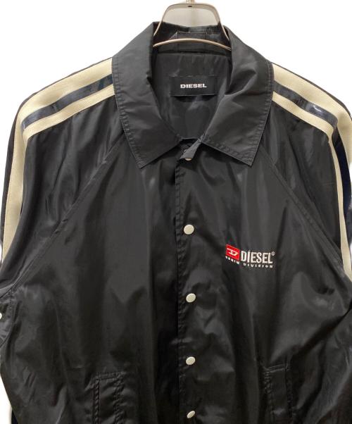 DIESEL（ディーゼル）DIESEL (ディーゼル) コーチジャケット ブラック サイズ:Mの古着・服飾アイテム