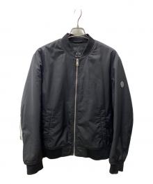 ARMANI EXCHANGE（アルマーニ エクスチェンジ）の古着「中綿ブルゾン」｜ブラック