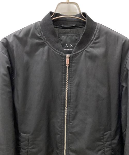 ARMANI EXCHANGE（アルマーニ エクスチェンジ）ARMANI EXCHANGE (アルマーニ エクスチェンジ) 中綿ブルゾン ブラック サイズ:Lの古着・服飾アイテム