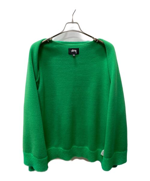 stussy（ステューシー）stussy (ステューシー) 厚手カーディガン グリーン サイズ:XLの古着・服飾アイテム