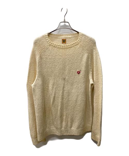HUMAN MADE（ヒューマンメイド）HUMAN MADE (ヒューマンメイド) 厚手ニット アイボリー サイズ:XLの古着・服飾アイテム
