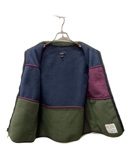 HUF（ハフ）HUF (ハフ) SONOMA HIGH PILE VEST HUF オリーブ サイズ:Mの古着・服飾アイテム