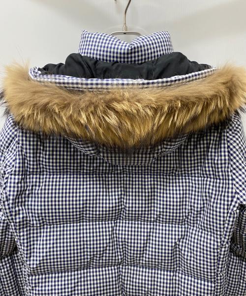 BLACK LABEL CRESTBRIDGE（ブラックレーベル クレストブリッジ）BLACK LABEL CRESTBRIDGE (ブラックレーベル クレストブリッジ) ダウンジャケット ホワイト×ネイビー サイズ:Mの古着・服飾アイテム