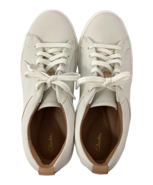 CLARKS（クラークス）CLARKS (クラークス) アンマウイレース ホワイト サイズ:24cmの古着・服飾アイテム