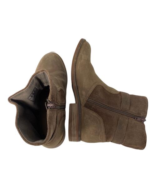 CLARKS（クラークス）CLARKS (クラークス) ショートブーツ ブラウン サイズ:24cmの古着・服飾アイテム