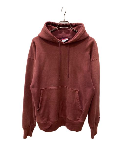 Champion REVERSE WEAVE（チャンピオン リバース ウィーブ）Champion REVERSE WEAVE (チャンピオン リバース ウィーブ) プルオーバーパーカー レッド サイズ:XLの古着・服飾アイテム