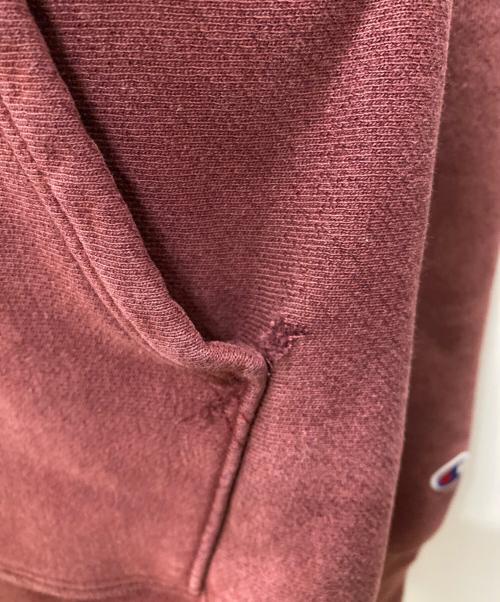 Champion REVERSE WEAVE（チャンピオン リバース ウィーブ）Champion REVERSE WEAVE (チャンピオン リバース ウィーブ) プルオーバーパーカー レッド サイズ:XLの古着・服飾アイテム