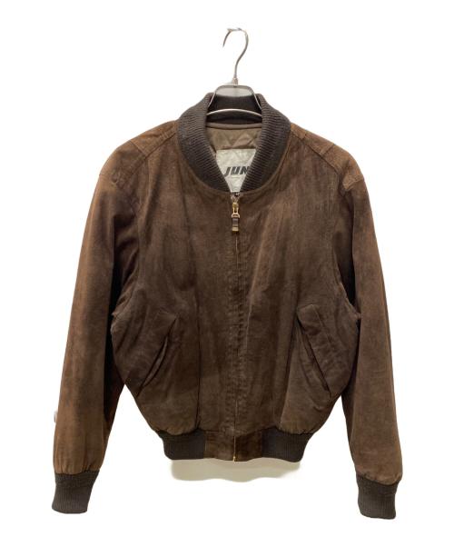 JUN MEN（ジュンメン）JUN MEN (ジュンメン) レザーブルゾン ブラウン サイズ:Mの古着・服飾アイテム