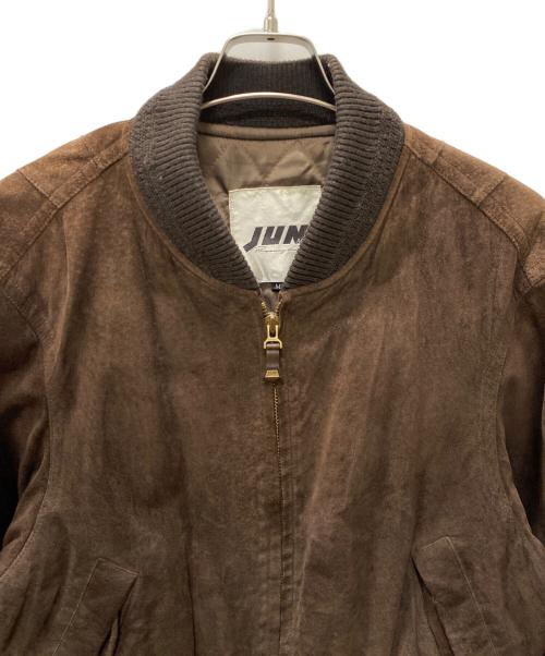 JUN MEN（ジュンメン）JUN MEN (ジュンメン) レザーブルゾン ブラウン サイズ:Mの古着・服飾アイテム