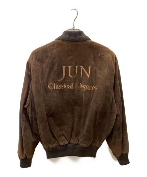 JUN MEN（ジュンメン）JUN MEN (ジュンメン) レザーブルゾン ブラウン サイズ:Mの古着・服飾アイテム