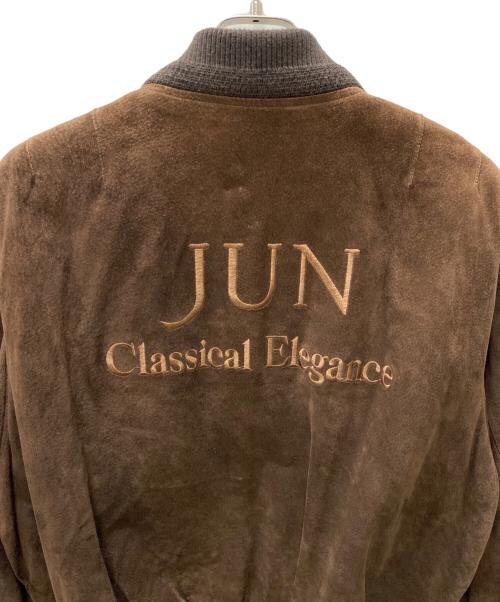 JUN MEN（ジュンメン）JUN MEN (ジュンメン) レザーブルゾン ブラウン サイズ:Mの古着・服飾アイテム