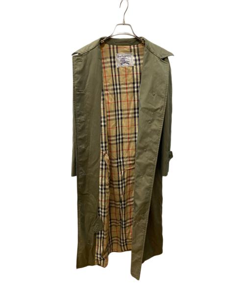 Burberry's（バーバリーズ）Burberry's (バーバリーズ) ステンカラーコート オリーブ サイズ:不明の古着・服飾アイテム