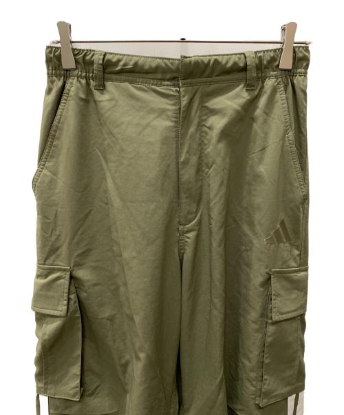 adidas（アディダス）adidas (アディダス) 軽パン ストレッチカーゴパンツ グリーン サイズ:Mの古着・服飾アイテム
