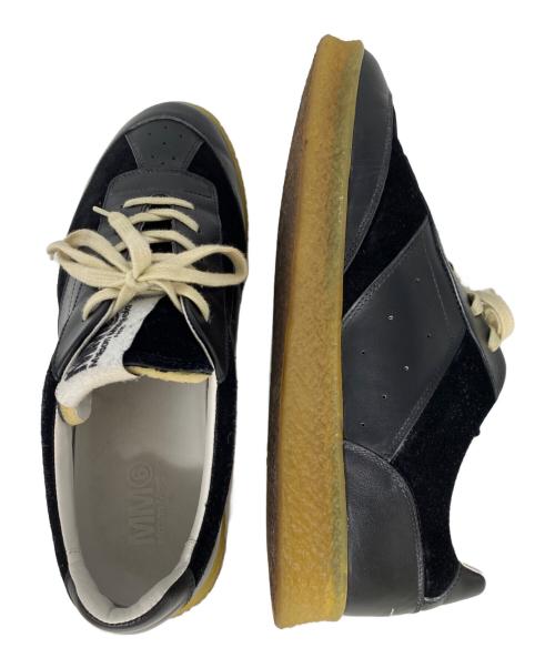 MM6 Maison Margiela（エムエムシックスメゾンマルジェラ）MM6 Maison Margiela (エムエムシックスメゾンマルジェラ) 6コートローカットスニーカー ブラック サイズ:43の古着・服飾アイテム