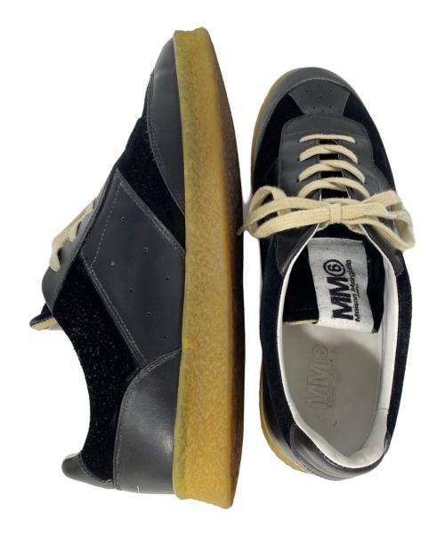 MM6 Maison Margiela（エムエムシックスメゾンマルジェラ）MM6 Maison Margiela (エムエムシックスメゾンマルジェラ) 6コートローカットスニーカー ブラック サイズ:43の古着・服飾アイテム