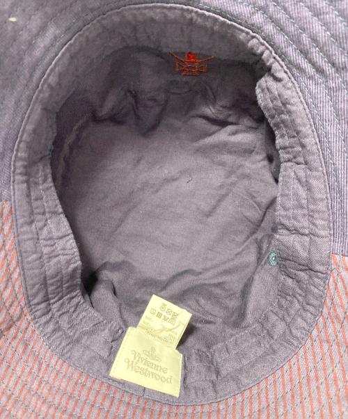 Vivienne Westwood（ヴィヴィアンウエストウッド）Vivienne Westwood (ヴィヴィアンウエストウッド) バケットハット パープルの古着・服飾アイテム