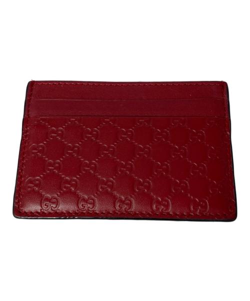 GUCCI（グッチ）GUCCI (グッチ) カードケース レッドの古着・服飾アイテム