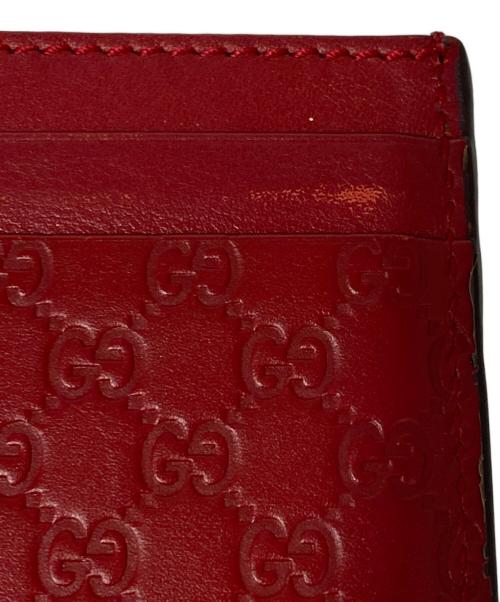 GUCCI（グッチ）GUCCI (グッチ) カードケース レッドの古着・服飾アイテム