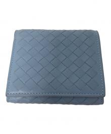 BOTTEGA VENETA（ボッテガベネタ）の古着「3つ折り財布」｜スカイブルー